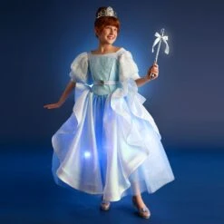 Disney Cinderella Light-Up Costume For Kids With Interactive Light-Up Wand And Tiara By A Leading Role -Disney Sales Store 2841107379256 9