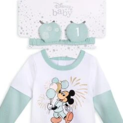 Disney Mickey Mouse First Birthday Layette Set 7 Disney Mickey Mouse First Birthday Layette Set -Disney Sales Store 4045057344030 5