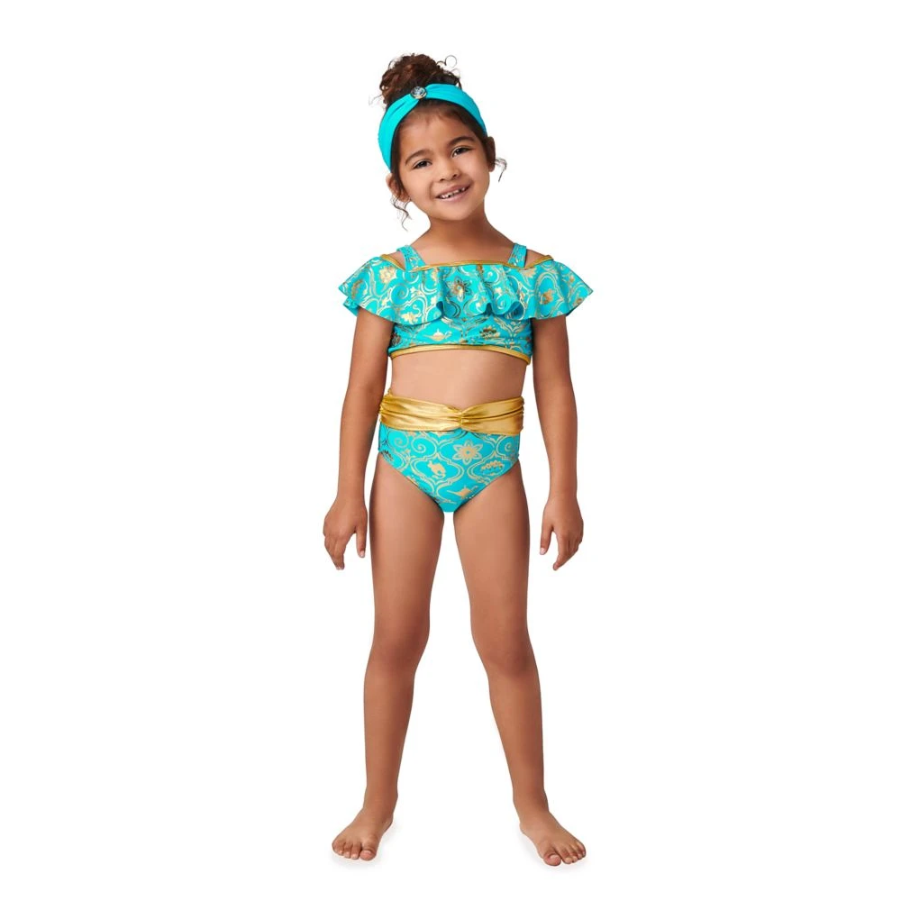 Jasmine Deluxe Swimsuit for Girls – Aladdin Disney Jasmine Deluxe Swimsuit For Girls – Aladdin -Disney Sales Store 5006046950200 1
