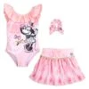 Disney Minnie Mouse Pink Swimsuit And Hair Scrunchie Set For Girls 2 Disney Minnie Mouse Pink Swimsuit And Hair Scrunchie Set For Girls -Disney Sales Store 5006046950293
