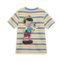 Disney Pinocchio And Jiminy Cricket Striped T-Shirt For Kids -Disney Sales Store 5007048020047 2