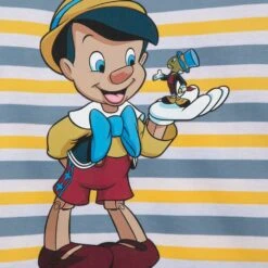 Disney Pinocchio And Jiminy Cricket Striped T-Shirt For Kids -Disney Sales Store 5007048020047 4