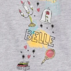 Disney Belle Fashion T-Shirt For Girls – Beauty And The Beast -Disney Sales Store 5007048020254 2