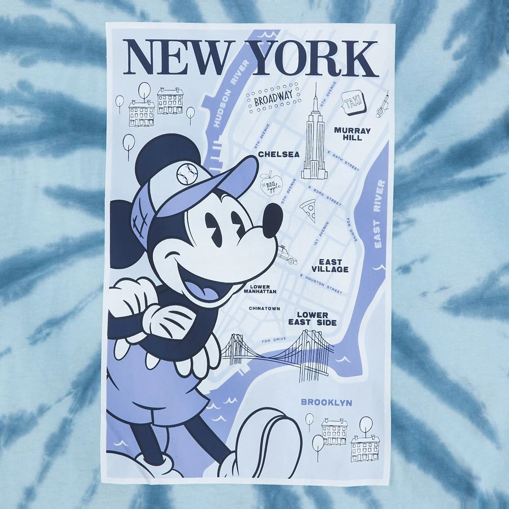 Mickey Mouse New York Tie-Dye T-Shirt for Boys Disney Mickey Mouse New York Tie-Dye T-Shirt For Boys -Disney Sales Store 5007048020302 1