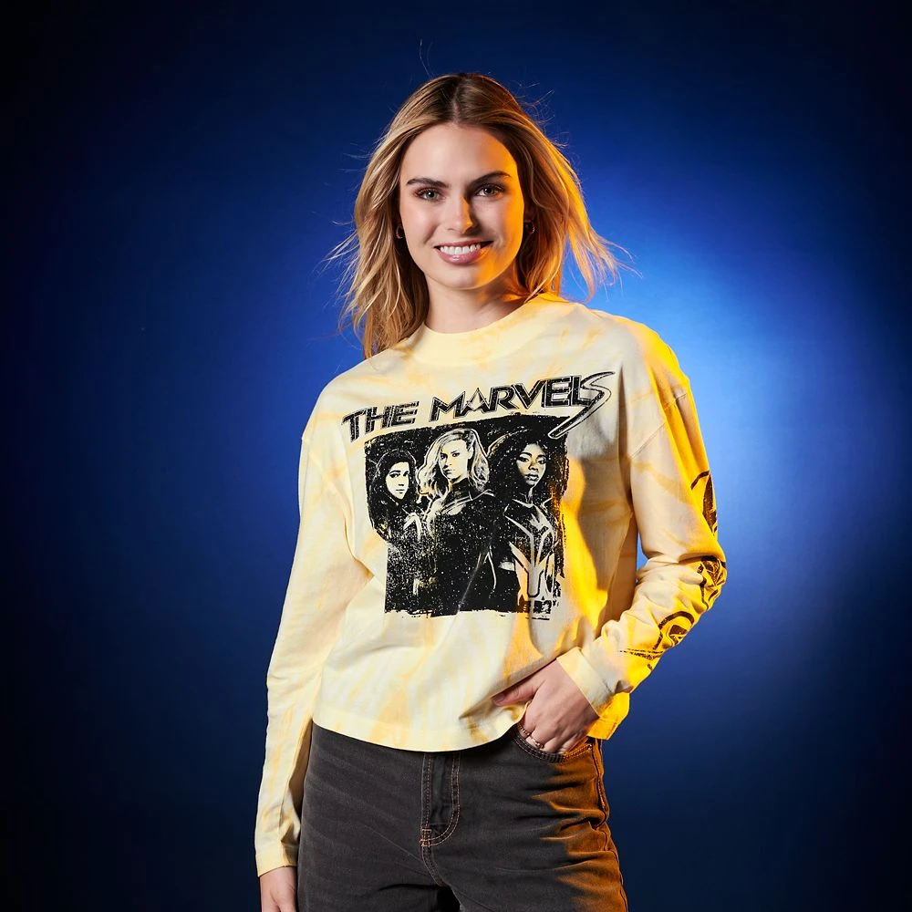 The Marvels Long Sleeve Tie-Dye T-Shirt for Women Disney The Marvels Long Sleeve Tie-Dye T-Shirt For Women -Disney Sales Store 5106048004967 1