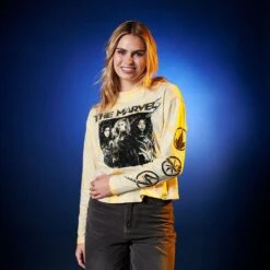 Disney The Marvels Long Sleeve Tie-Dye T-Shirt For Women 7 Disney The Marvels Long Sleeve Tie-Dye T-Shirt For Women -Disney Sales Store 5106048004967 5