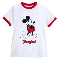 Disney Sales Store 25 Mickey Mouse Standing Ringer T-Shirt For Women – Disneyland