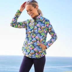 Mickey And Minnie Mouse Zip Pullover For Women By Lilly Pulitzer – Disney Parks 3 Mickey And Minnie Mouse Zip Pullover For Women By Lilly Pulitzer – Disney Parks -Disney Sales Store 5106107140121 1