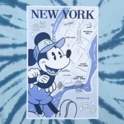 Disney Mickey Mouse New York City Tie-Dye T-Shirt For Adults -Disney Sales Store 5205048028738 2