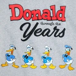 Disney Donald Duck Through The Years T-Shirt For Adults -Disney Sales Store 5205057340205 2
