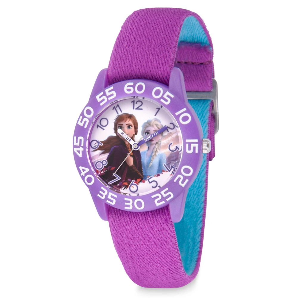 Anna and Elsa Time Teacher Watch for Kids – Frozen 2 – Reversible Band Disney Anna And Elsa Time Teacher Watch For Kids – Frozen 2 – Reversible Band -Disney Sales Store 6730055371492