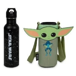 Disney Grogu Stainless Steel Water Bottle And Cooler Tote – Star Wars: The Mandalorian -Disney Sales Store 7002058734018 2