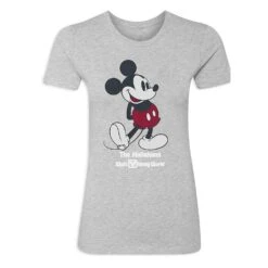 Women's Walt Disney World Standing Mickey Mouse T-Shirt – Customized -Disney Sales Store 7405055825930 2