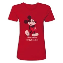 Women's Walt Disney World Standing Mickey Mouse T-Shirt – Customized -Disney Sales Store 7405055825930 4