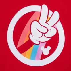 Mickey Mouse Peace Sign T-Shirt For Adults – Disney Pride Collection 3 Mickey Mouse Peace Sign T-Shirt For Adults – Disney Pride Collection -Disney Sales Store 7807107060478 1