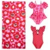 Disney Minnie Mouse Red Swim Collection For Girls 2 Disney Minnie Mouse Red Swim Collection For Girls -Disney Sales Store psredminniemouseswim010124